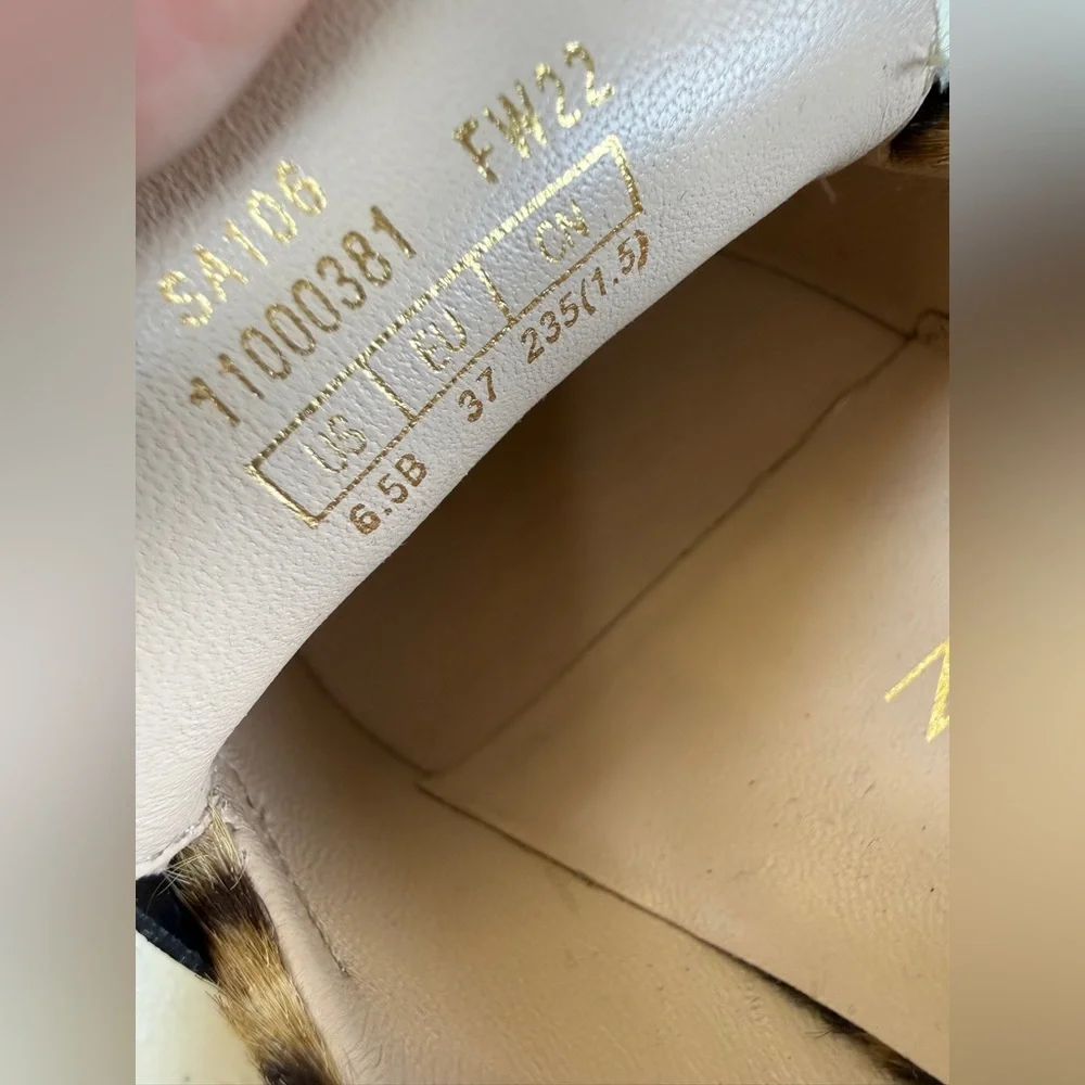 Stuart Weitzman Womens Loafers Size 6.5 Calf Hair Palmer Bold Shoes - Picture 7 of 9